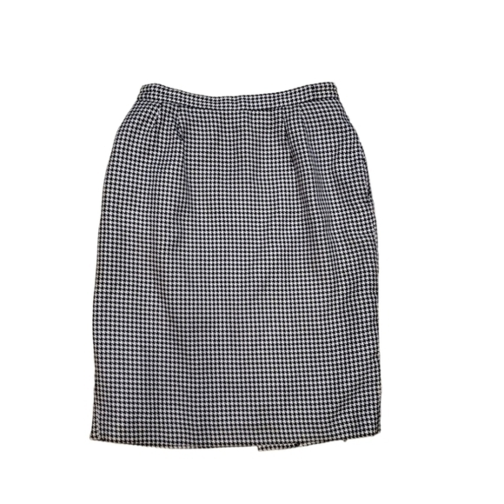 Women's Houndstooth Black & White Pencil Skirt‎ Size 8